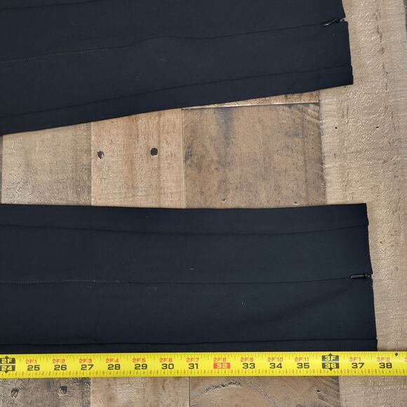 Anthropologie Maeve Zipper Ankle Dress Pants Career Office Black Preppy 0 Petite - Picture 13 of 15